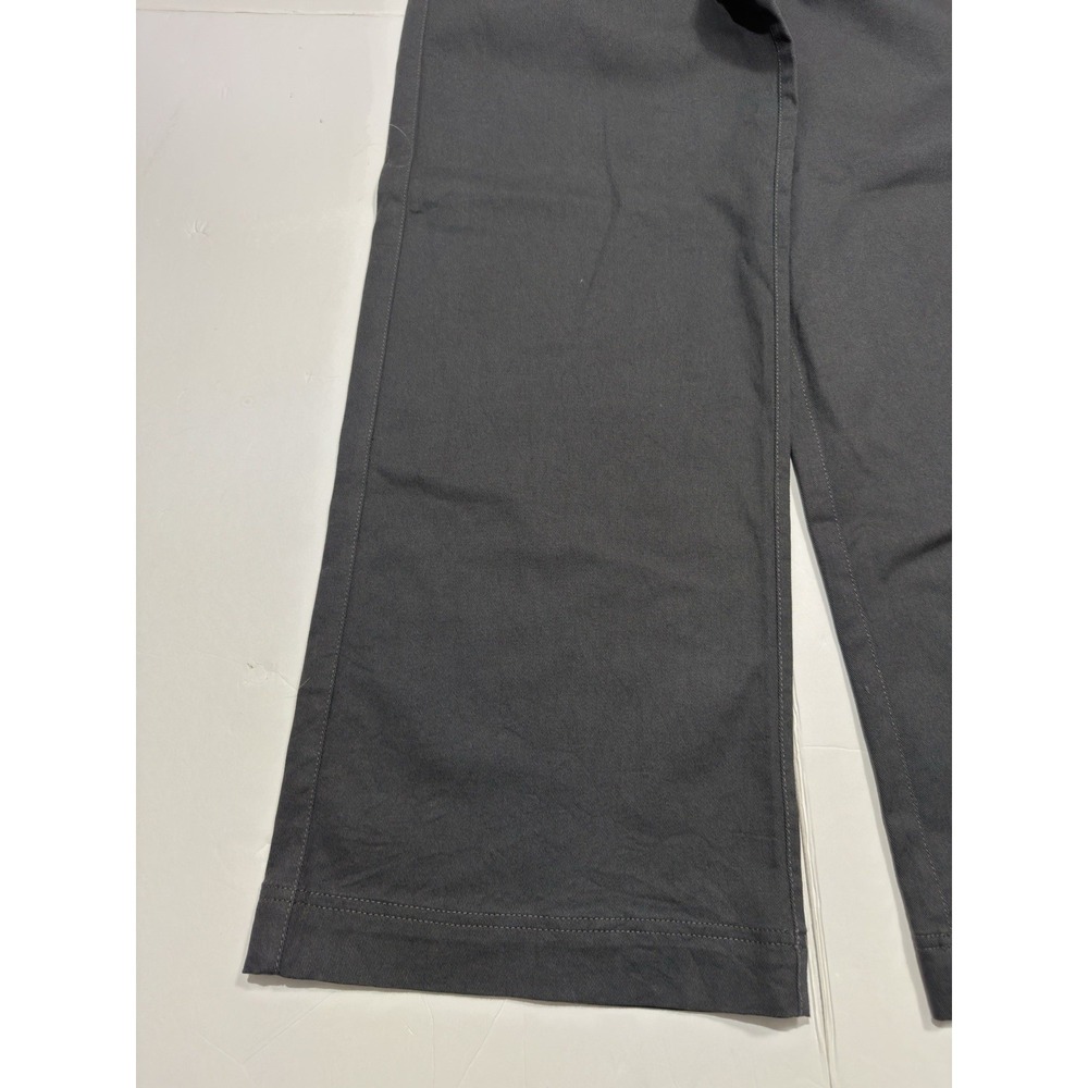 Pact Women's Organic Cotton Stretch Twill Wide Leg Pants Size S Gray Lounge - Picture 4 of 12